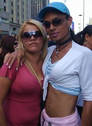 Hot Trannies At The Gay Parade In Sao Paulo 2008